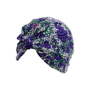 Multicolor Floral Print Turban Head Wrap For Women
